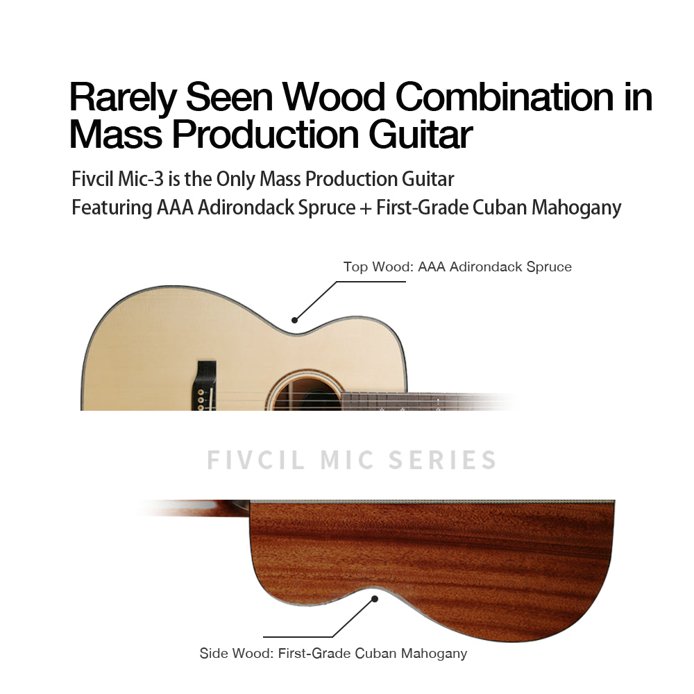Fivcil-Mic-3-Solid-AAA-Adirondack-Spruce-First-Grade-Cuban-Mahogany