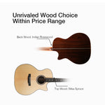 Fivcil S6 Orchestra Model 40 Inch Acoustic Guitar
