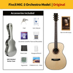 Fivcil MIC-3 Adirondack/Cuban Mahogany Acoustic Guitar