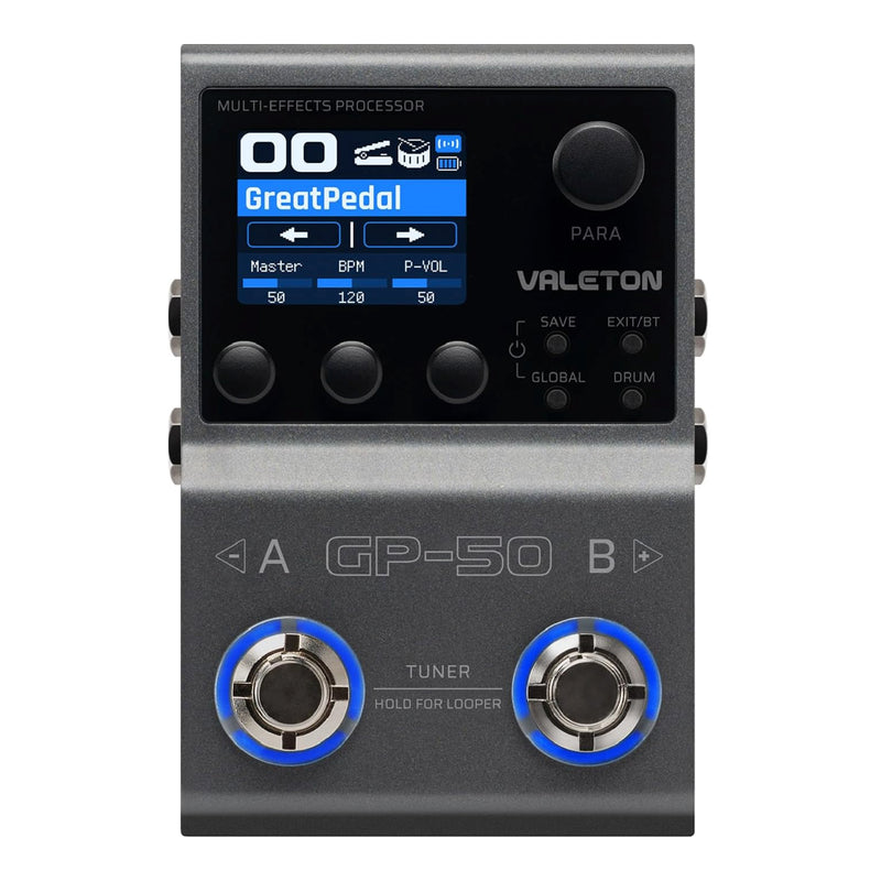 Valeton GP50 Compact Multi-Effects — Next Gen Tone