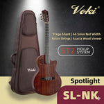Voki Spotlight Hollow Slim-Body Acoustic-Electric Guitar