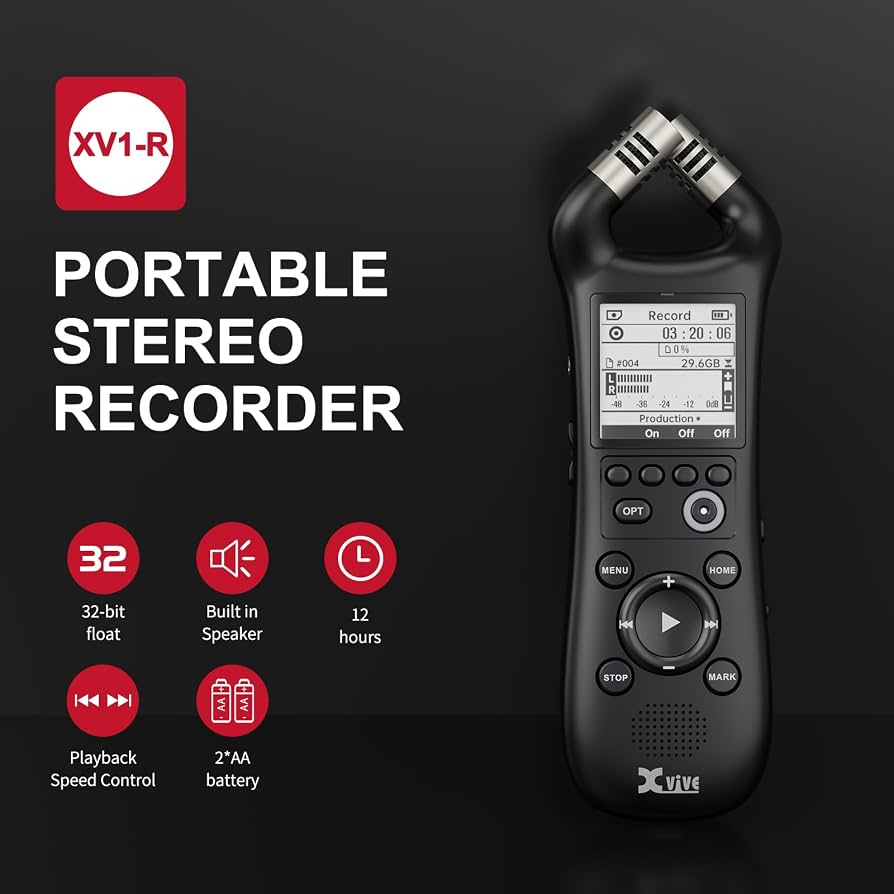 Xvive XV1-R 32-Bit Float Portable Stereo Recorder