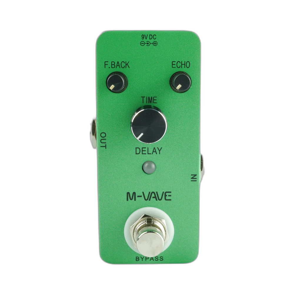 M-VAVE Classic DELAY analog delay pedal front view