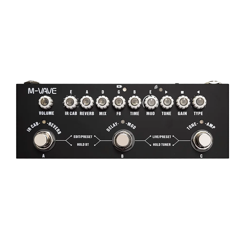 M-VAVE CUBE BABY ultra-compact multi-effects processor front view