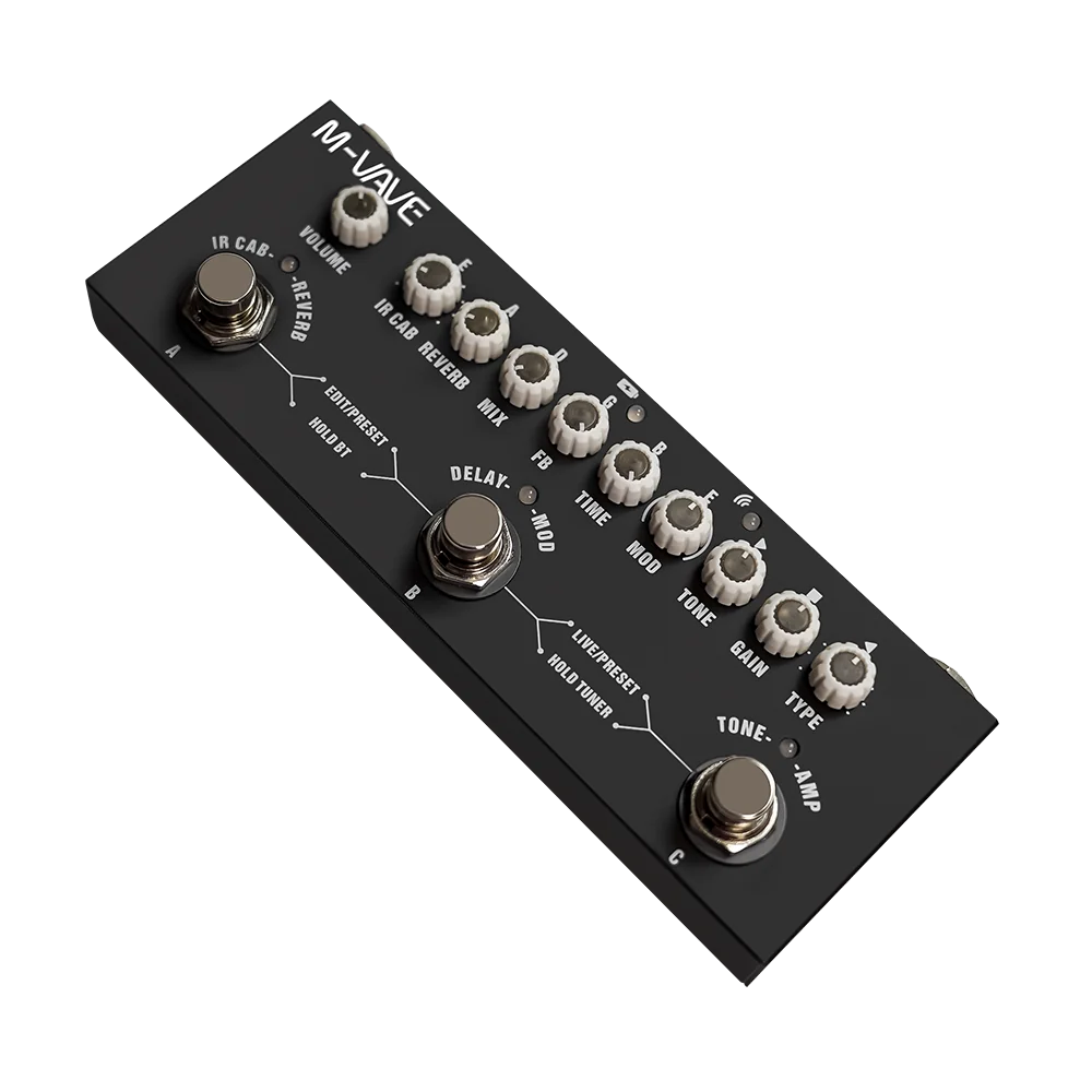 M-VAVE CUBE BABY multi-effects processor side view