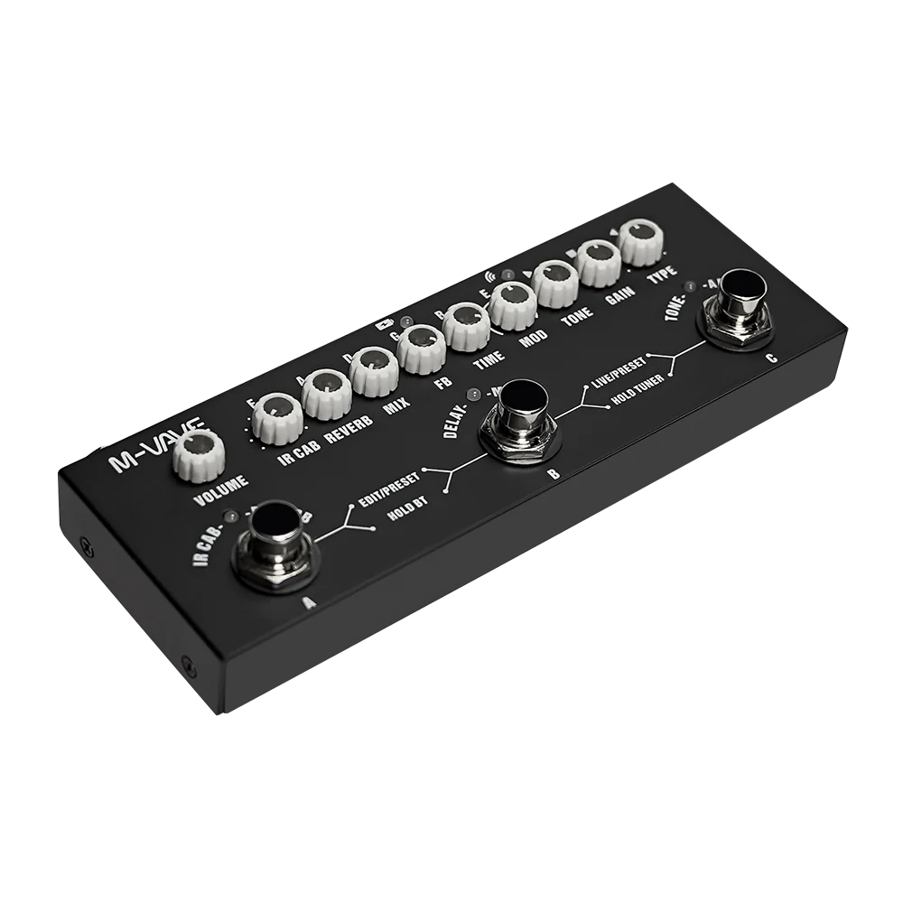 M-VAVE CUBE BABY multi-effects processor back panel
