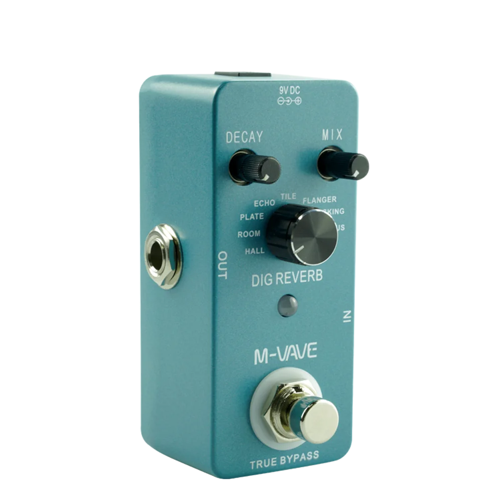 M-VAVE DIG Reverb digital reverb pedal top view