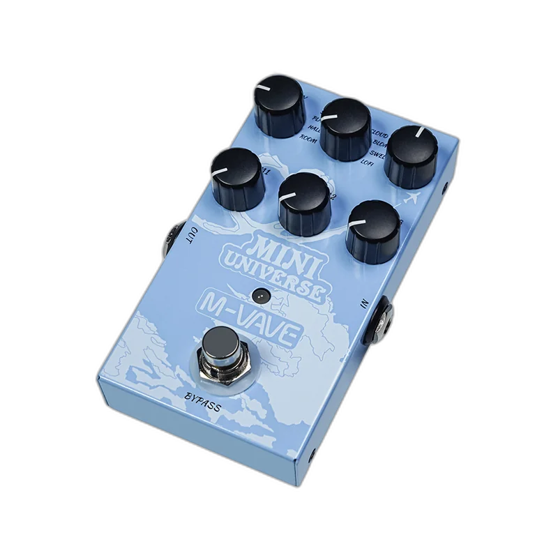 M-VAVE MINI-UNIVERSE reverb pedal side view