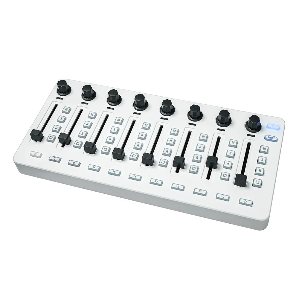 M-VAVE SMC-Mixer Wireless DAW Control Surface side view