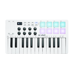 M-VAVE SMK25 Wireless MIDI Keyboard White front view