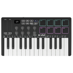 M-VAVE SMK25 Wireless MIDI Keyboard Black & White front view