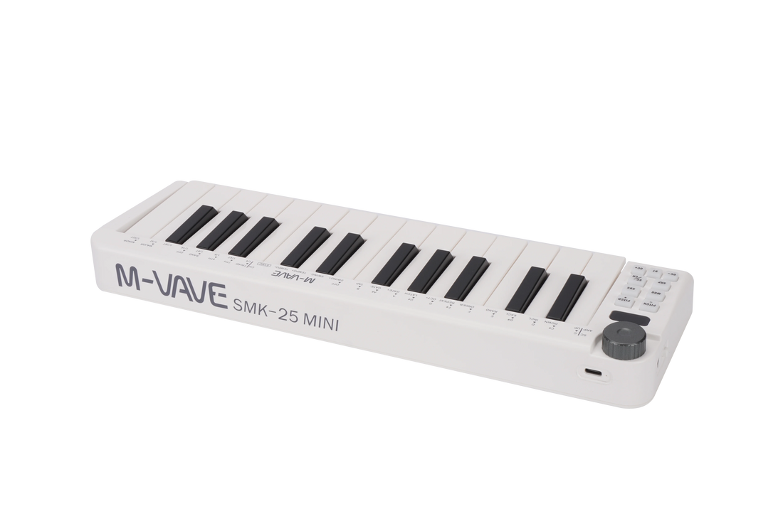 M-VAVE SMK25 Mini Compact Wireless MIDI Keyboard detail