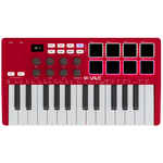 M-VAVE SMK25 Wireless MIDI Keyboard Red front view