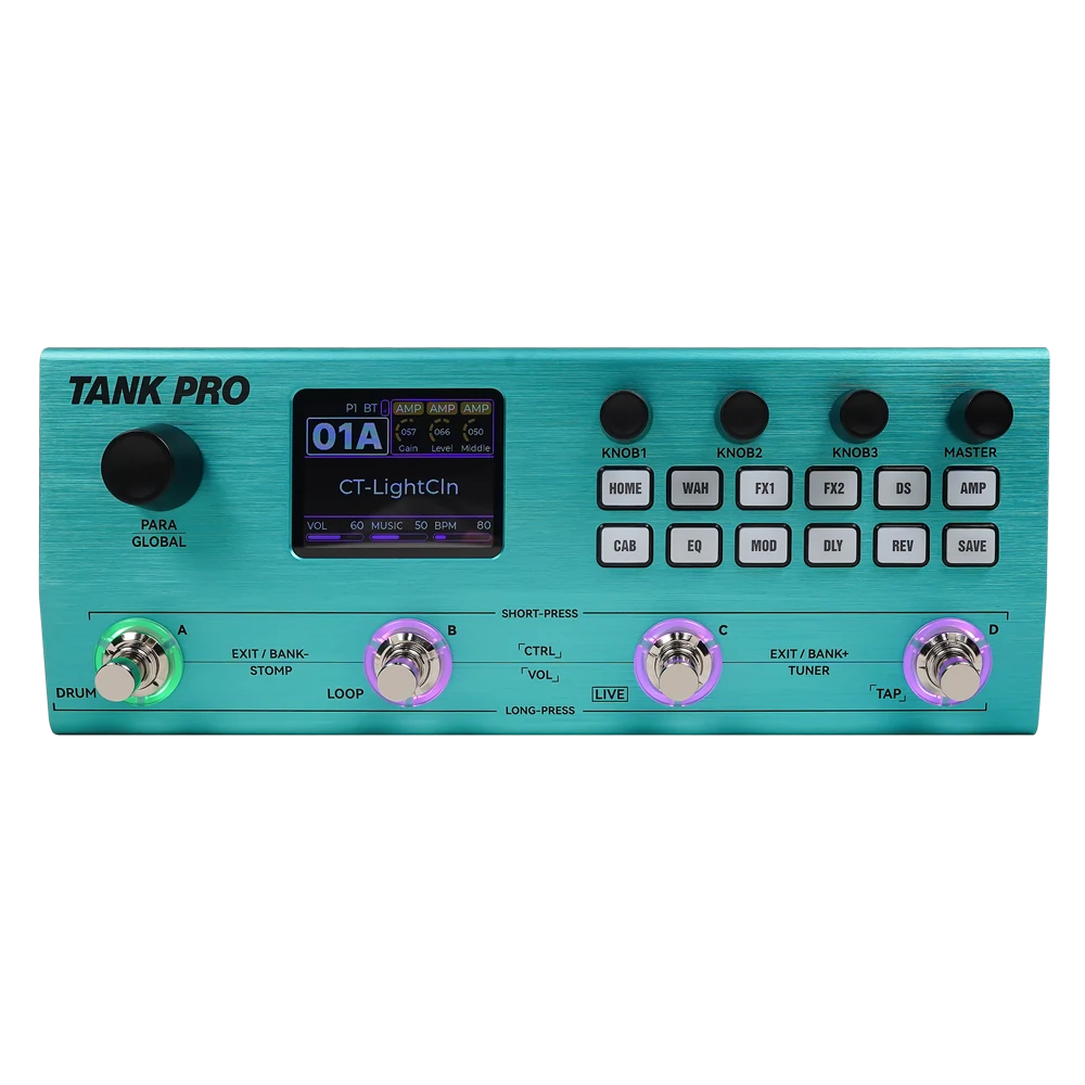 M-VAVE TANK-PRO green multi-effects processor